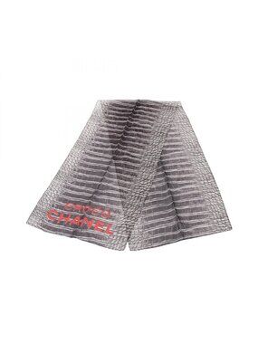 Chanel Scarf Croco Silk